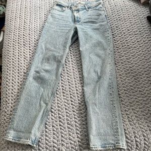 Abercrombie Cross Waist Straight Leg Jeans